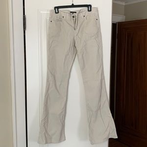 Theory off white cream corduroy pants. Size 8